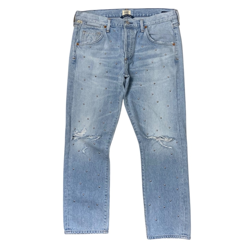 Citizens of Humanity Studded Emerson Slim Boyfriend Jean 28 - Picture 2 of 15